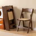 Wooden Folding Chair, Classic-Fruit Wood Color, Set of 4
