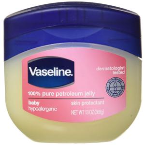 Vaseline 100% Pure Petroleum Jelly, Baby 13 oz (Pack of 4)