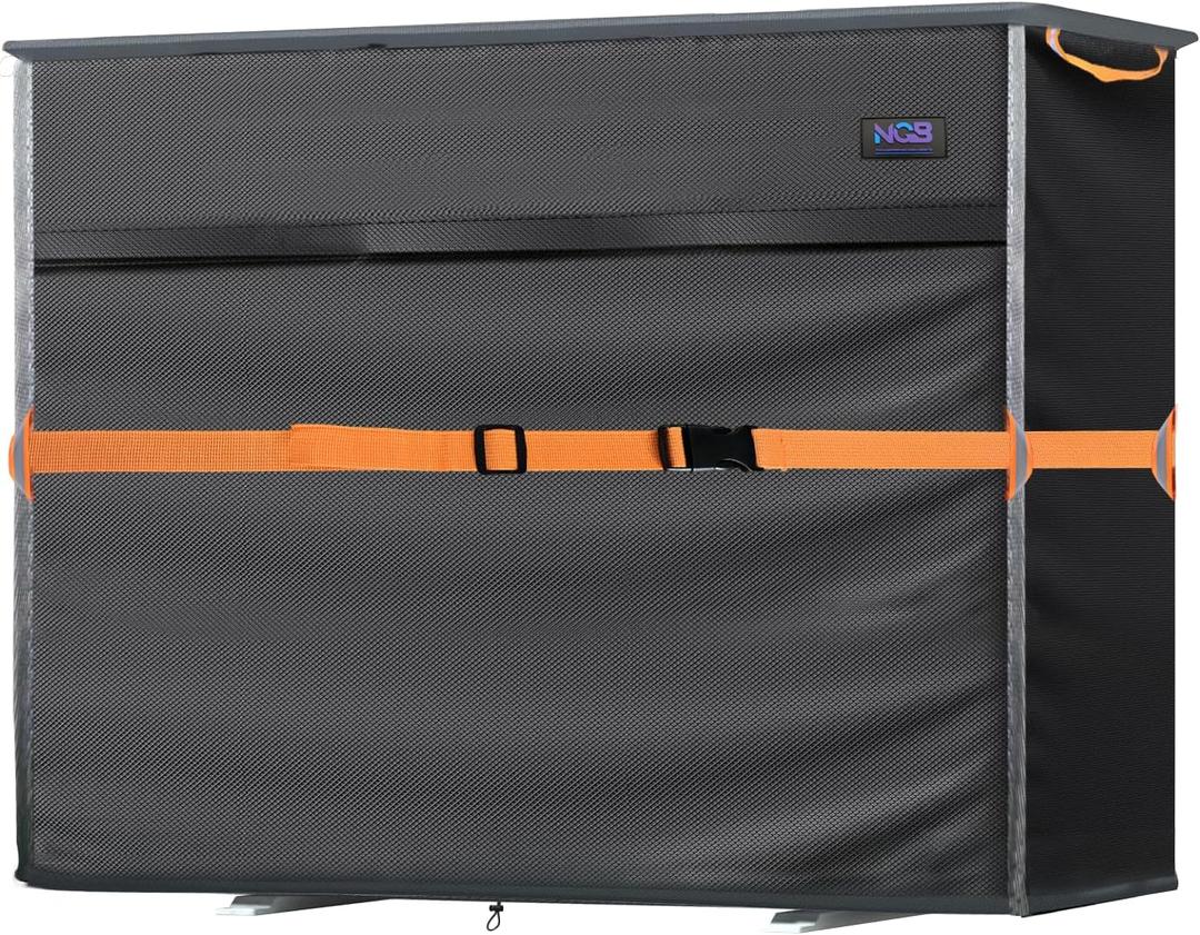 Split Mini Air Conditioner Cover for Outside Units,600D Waterproof Air Conditioner Mini Split Cover,Outdoor Rectangular Air Conditioner Covers for AC Units, Fits up to 29.1"L x 11.8"W x 21.7"H.