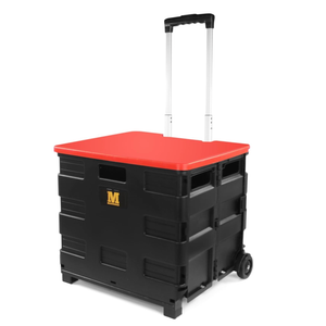 MaxWorks 50830 Rolling Utility Cart/Folding Dolly with Lid- 80Lbs Capacity