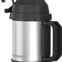 1 gallon water jug, 128 oz Large Insulated Stainless Steel Sports Water Jug, Large Triple Wall Vacuum Insulation Water Bottle-Keeps Cold up to 48 Hrs-Sweat Proof, for Gym, Hiking & Camping (Sliver)