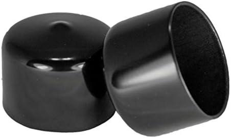 Prescott Plastics 1.5-Inch (38.1mm) Round Rubber Plugs, Flexible Vinyl End Caps for Metal Tubing, Glide Protection for Chair Legs, Durable Covers, Made in USA - 3  Pack