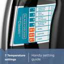BLACK+DECKER The Classic Iron, F67E-T, Aluminum Soleplate, Steam or Dry Ironing, 7 Temperature Settings, Anti-Drip