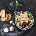 P&P CHEF 1 Quart Saucepan Small Pot, Stainless Steel Saucepan with Lid, Small Sauce Pan for Home Kitchen Restaurant Cooking, Visible Glass lid & Bakelite Heat-Proof Handles,Dishwasher Safe, 1 Pc