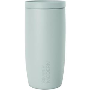 Simple Modern Travel Coffee Mug Tumbler with 360 Lid | Ceramic-Lined Insulated Stainless Steel Cold Brew Iced Coffee Cup | Gifts for Women Men Her Him | Voyager Signature | 16oz | Sea Glass Sage