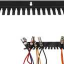 Wall Mounted Cable Management Rack 19-Slot Slot Storage Rack for Wire Storage Wall Cable Holder and Electrical Wire Bracket for Home Office .74 X 2.75 X 0.98 in