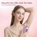 Electric Razors for Women - 7D Electric Shaver for Women, IPX8 Waterproof with USB-C Fast Charge, LED Display, 2 Speeds & Magnetic Heads,Raspberry Sorbet
