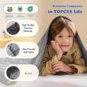 Topcee Weighted Blanket (7 lbs, 40" x 60") Cooling Throw Heavy Blanket for Sleeping Apply to 40-60 lbs, Soft Thick Breathable Blanket with Glass Bead, Easy Care