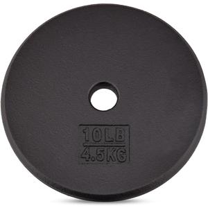 Yes4All Standard 1" Cast Iron Weight Plate - Ideal for Strength Training - Multiple Weight: 10 Lb, 1 Inch Center