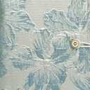 ipoul Blue Notebook, Refillable Journal, A5 Binder 6 Ring, Ruled Notebook, Lined Paper, Embroidery Fabric Cover, 6"x8", Budget Binder, Planner Binder, Travel Diary, Journal for Women, Lily Flower