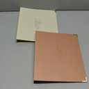 Aesthetic 3 Ring Binder Set of 2 - Sturdy 1 Inch Binder Fits Letter Sized Paper - A Cute Three Ring Holder for Women or Men with Pocket Easily Organizes Your Paperwork for School, Office or Work (Beige-pink)