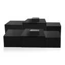 8 Pack Acrylic Risers for Display - Decorative Display Risers - White Acrylic Cubes with Hollow Bottoms