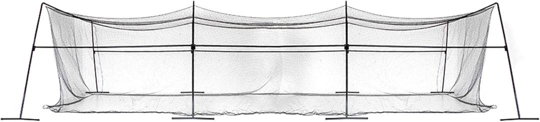 Skywalker Sports 40 Foot Competitive Batting Cages for Backyard or Indoor Baseball and Softball Collapsible Black Frame and Net