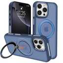 Ankceed for iPhone 16 Pro Max Case, Compatible with 360° Spin Magnetic Stand, Compatible with MagSafe, Military Drop Protection, Anti-Scratch Shockproof Protective Cover 6.9 Inch, Blue