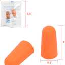 200 Pairs Foam Ear Plugs - 38dB(NRR 33dB) Noise Reduction Disposable Earplugs for Shooting, Sleeping, Work & Construction Site