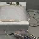 PoKat 23" Table Lamp, Farmhouse Bedside Lamps for Bedroom Set of 2, Ceramic End Table Lamps for Living Room, Traditional Nightstand Desk Lamps, Frosted White Lamps, Medium