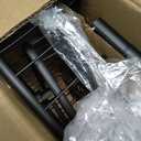 Corner Shower Caddy Tension Pole: Stainless Steel Rustproof 4-Tier Shower Organizer - 47-121 inch Adjustable Bathroom Shelves for Bathtub Shampoo Storage - Tension Rod Floor Standing Bath Rack - Black