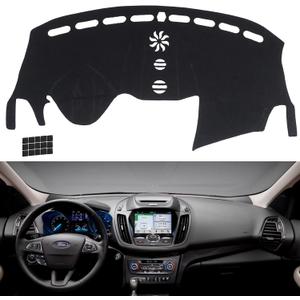 KEYOOG Dashboard Cover Dash Mat Fit for Fo-rd Escape 2019-2013 (Without HUD Models),Car Dash Board Mat Anti-Glare Carpet,Non-Slip Pad Sunshield Protector (Black)