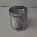 8" Inch Flexible Duct - 0.82 to 1.64 ft Length - Corrugated Aluminum Ducting Connector - Galvanized Steel End Sleeves - Washer and Dryer Exhaust Duct - Dust Collection Hose - Dryer Duct