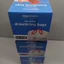 3 x Amazon Basics Tall Kitchen Drawstring Trash Bags, Sturdy and Tear Resistant, 13 Gallon, Unscented, 120 Count