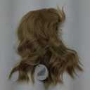 Melody Mixed Blonde Wig Short Curly Wigs Synthetic Lace Front Wigs Synthetic Blonde Hair Heat Resistant Fiber Short Hair Wigs Side Parting Cosplay Wigs 14inches