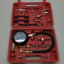 0-140PSI Fuel Injector Injection Pump Pressure Tester, Fuel Pressure Tester Kit, Universal Fuel Pump Pressure Tester Gasoline Car Truck Motorcycle Diagnostic Tool