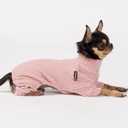 Fitwarm Turtleneck Knitted Dog Sweater Puppy Pajamas Thermal Doggie Winter Clothes Knitwear Pet Coats Cat Apparel Pink Small