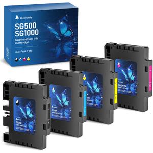 2026 3.09 Sublimation Ink Cartridge Compatible with Sawgrass SG500 SG1000 Printer All Versions | High-PerformanceInk | Long-Lasting(4 PK, B/C/M/Y)