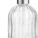 Clear Glass Soap Dispenser with 304 Rustproof Stainless Steel Pump 18oz for Kitchen and Bathroom Hand Soap Dispneser Bottle