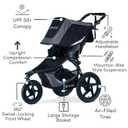 BOB Gear Revolution Flex 3.0 Jogging Stroller, Graphite Black