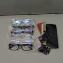 Gaoye Reading Glasses Men/Women, Eyeglasses, Blue Light Readers for Men/Women, Computer Eye Glasses, Cheaters (Black+clear+floral Green Solid Color+floral Blue Solid Color+floral Brown Solid Color)