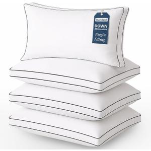 LANE LINEN Bed Pillows Standard Size Pack of 12-20"x26" Medium Firm Down Alternative Bulk Pillows for Sleeping, Hotel Quality Back Stomach or Side Sleeper Pillow, Cooling Soft Easy Care - White