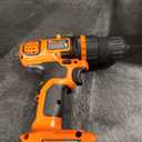 BLACK+DECKER 20V MAX Cordless Drill and Driver, 3/8 Inch, With LED Work Light, Battery and Charger Included (LDX120C)