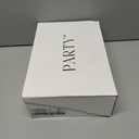 PARTY Women's Fashion Sneaker Lace Up Low Top Comfortable Cushioned Walking Shoes,Podcast,RED Glitter,8