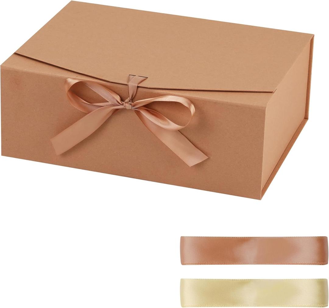 STOBOCTER Gift Box,18x15x6 Gift Boxes with Lids for Presents,Magnetic Gift Box for Wrapping,Birthday, Wedding, Bridesmaid Proposal, Christmas,Includes Ribbon,Card