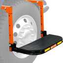 SEKAM Folding Tire Step for Trucks, SUVs & RVs, Adjustable Truck Tire Step & Wheel Step for Pickup Trucks, Heavy Duty Platform with 350 Lbs Capacity