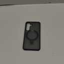 TORRAS Magnetic Stand for Samsung Galaxy S25 Case, [Compatible with MagSafe] [Military Grade Drop Tested] Shockproof Ring Translucent Slim Protective Phone Case for S25 Case Ostand, Black