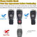 for Mercedes Benz Key Fob Cover, Fit for C E S M CLS CLK G Class Keyless Smart Car Accessories with Bracelet Key Holder