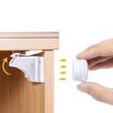 Magnetic Cabinet Locks for Child Safety (8 Locks+2 Keys) Cupboard Locks Baby Proof - Adhesive Baby Proofing Cabinets & Drawers Latches No Drilling - Baby Locks for Baby Safety