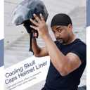 9 Pcs Cooling Skull Cap Camo Liner Sweat Wicking Lightweight Cycling Cap Running Hat for Men Women (XXXL)