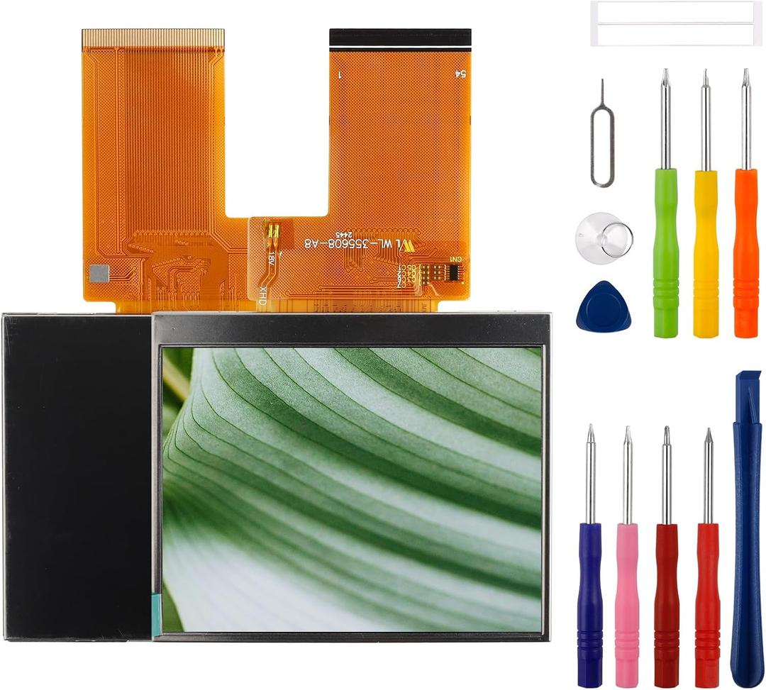 New LCD Screen Digitizer Assembly for Anbernic RG35XX Touch Screen Digitizer Assembly Replacement with Upgraded Repair Tools Kit-Not Touch Screen, Only LCD