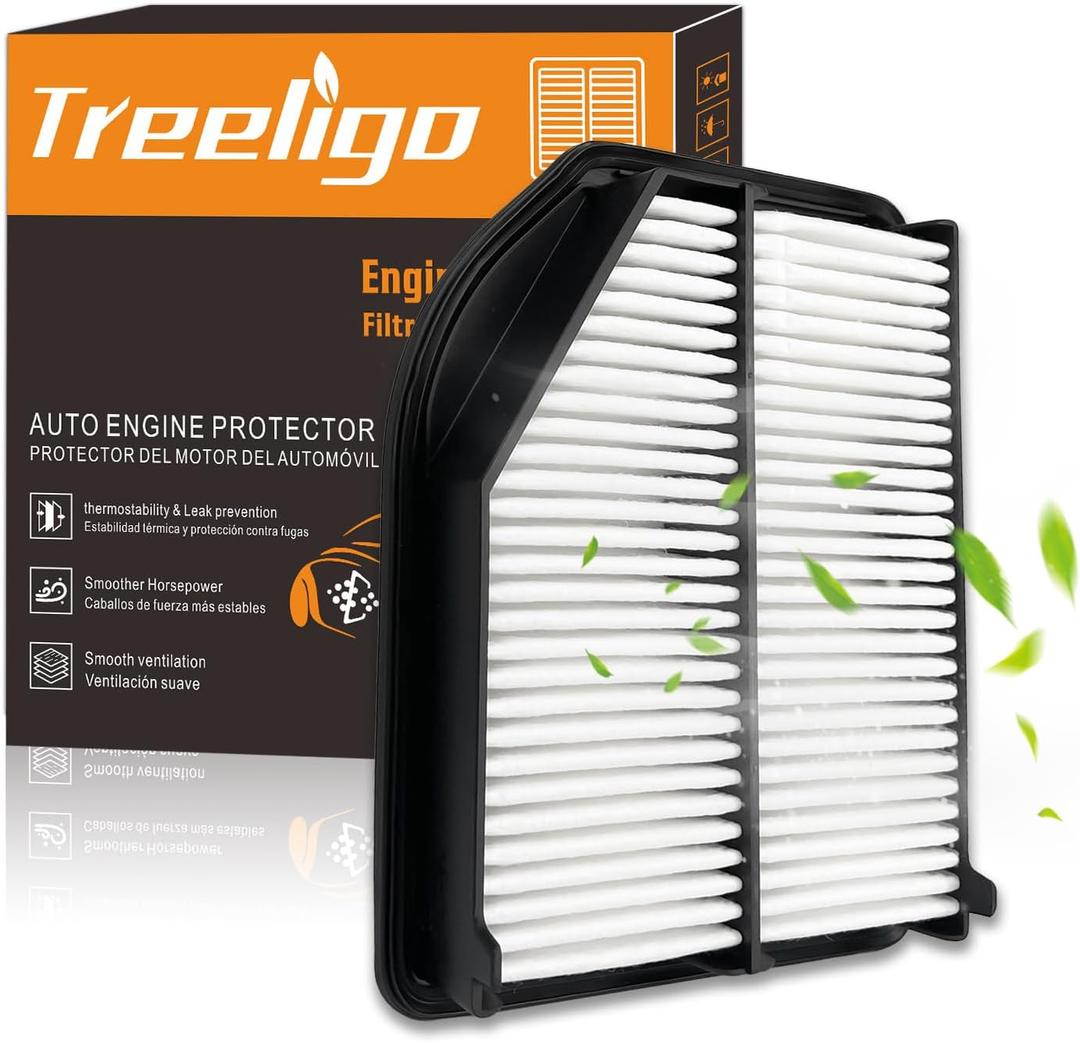 Treeligo CA11258 Engine Air Filter Compatible with Honda CR-V (2.4L) 2012-2014 -Up to 12 Months or 12,000 Miles Filter Protection