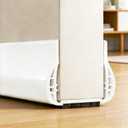 36 Door Draft Stopper White, Sweep Weather Stripping, PVC Door Seal for Protection from Sound, Cold, Moisture and Insects