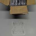 CURTA 12 Pack Plastic Drain Shelf for 1/3 Size Food Pan, Clear, for Kitchen Hotel Restaurant, NSF Listed