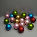 Zubebe Christmas Large Blank White Ball Ornaments, 3.15 Inch DIY Christmas Balls White Hanging Ornaments DIY Craft Activities for Tree Gift Box(Colorful,24 Pcs)