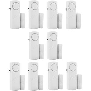 HIIXHC Personal Security Window & Door Alarm Bell | Wireless Sensor Door Window Burglar Alarm | Pack of 10