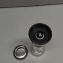 Salt and Pepper Grinder Tall Size - Black Pepper,Herb Shakers Mill Refillable Manual - Stainless Steel Lid - Adjustable Coarseness - Glass Material- Fits in Home,Kitchen,Barbecue (color AA)