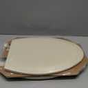 Bemis 1500EC 146 Almond Elongated Molded Wood Toilet Seat with Easy-Clean & Change Hinge