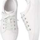 The Children's Place, girls, The Children's Place Girls Low Top Sneakers, Uniform Low Top Sneakers, White, 4 Big Kid