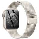 EPULY Compatible with Apple Watch Band 44mm 45mm 46mm Series 10 11 49mm, Stainless Steel Mesh Loop Magnetic Clasp Bands for iWatch Series 9 8 7 6 5 4 Ultra SE3 2 Women Men - 49/46/45/44mm Starlight